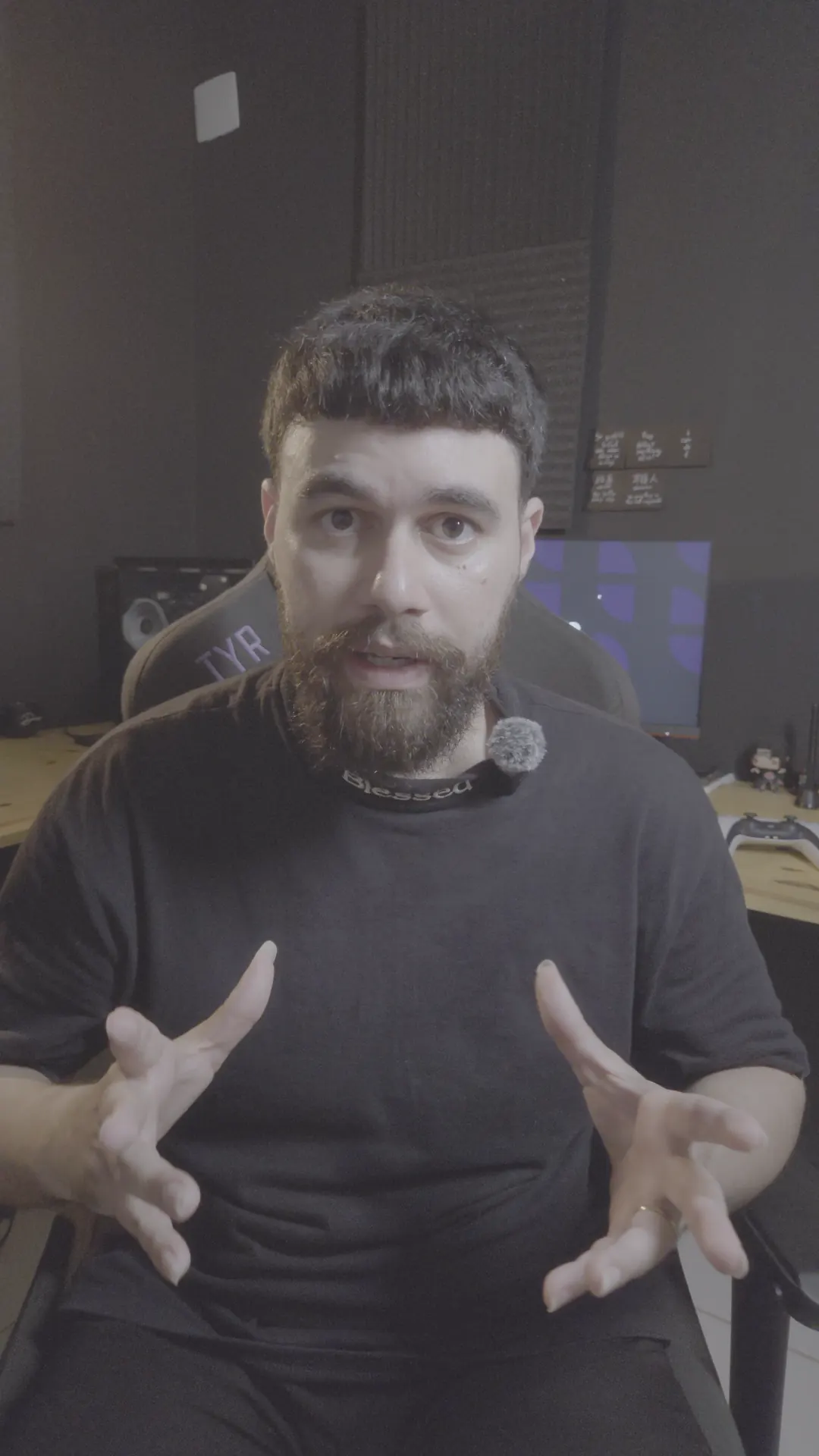 Frame do vídeo bruto, sem edição